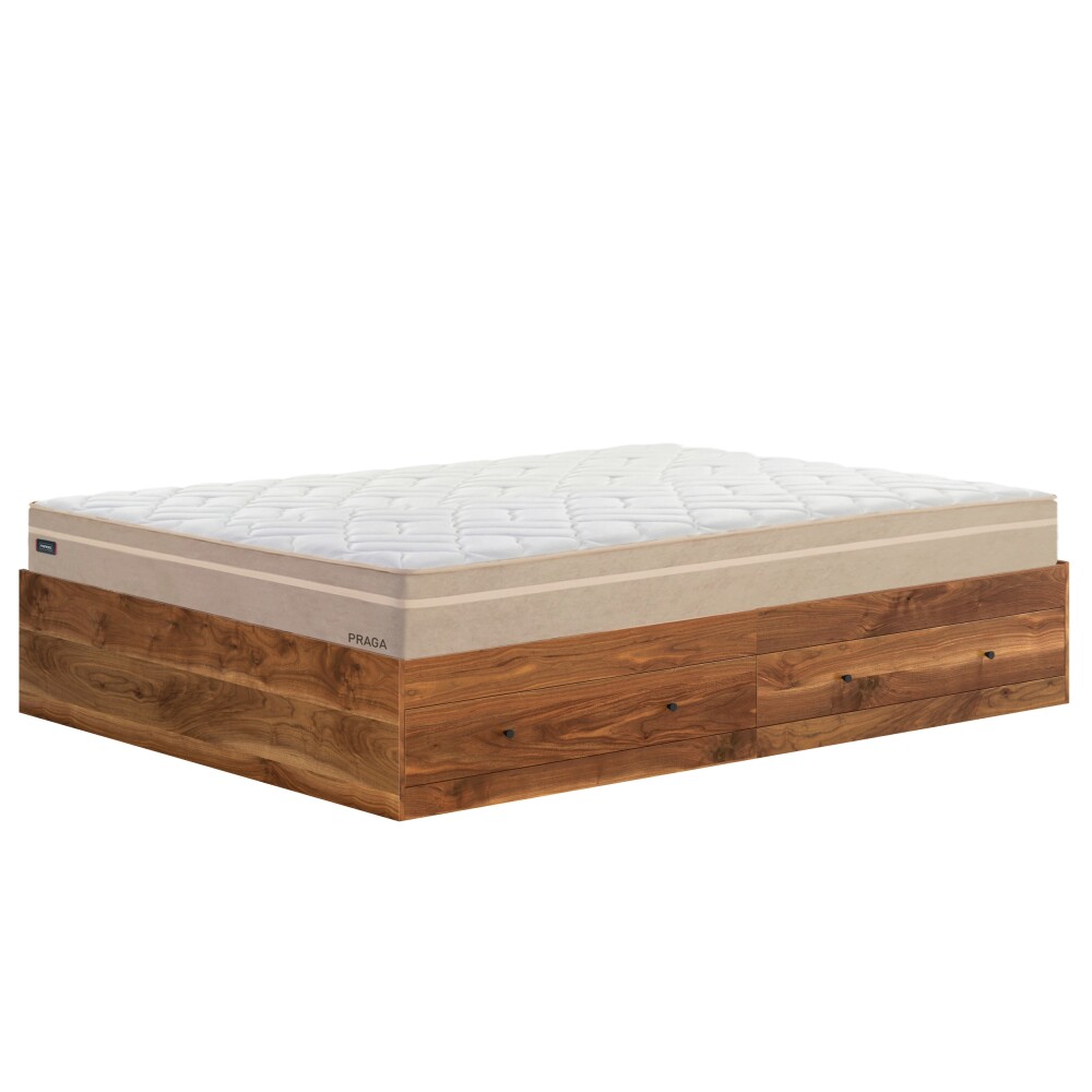 Conjunto Sommier 155 cm - Cama Sauder / Colchón Mannes Conjunto Sommier 155 cm - Cama Sauder / Colchón Mannes