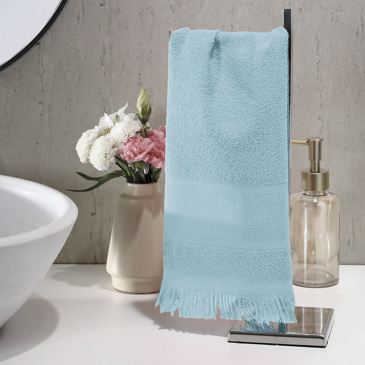 Toalla Social Dohler Capri 25 x 36 cm 100% Algodón - CELESTE CLARO 