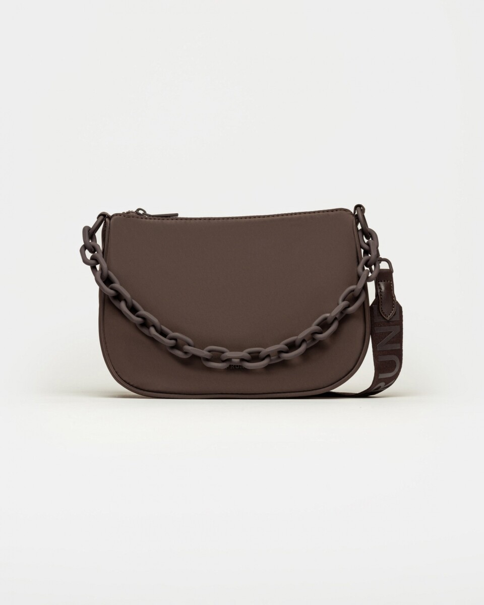 Cartera al Hombro Match en Nylon - Marron 