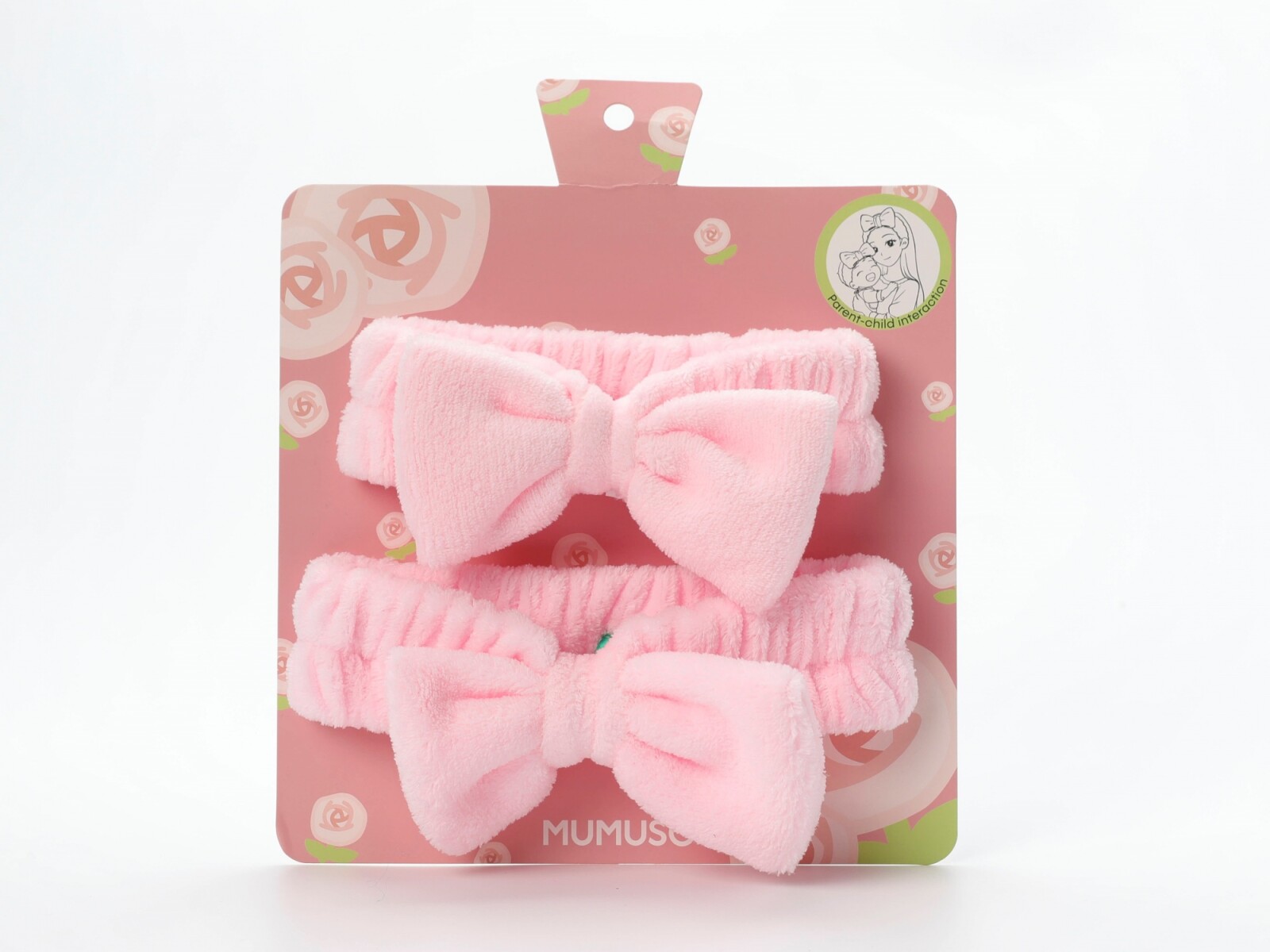 CONJUNTO DE REGALO PARA MADRE E HIJA (PAJARITA/ROSA) 