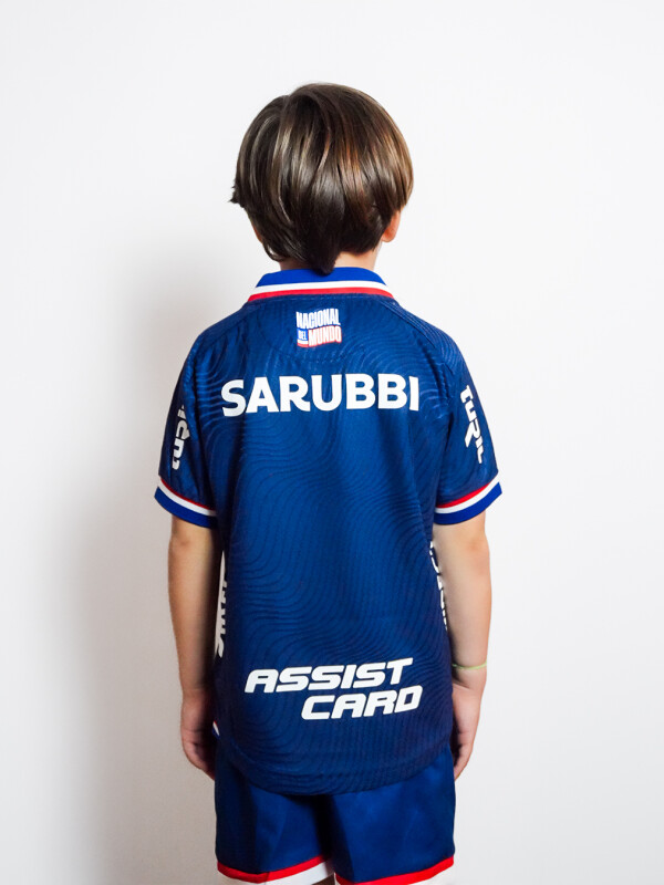 CAMISETA DE JUEGO OFICIAL AWAY 2 Nacional Junior Skuba, Azul Marino