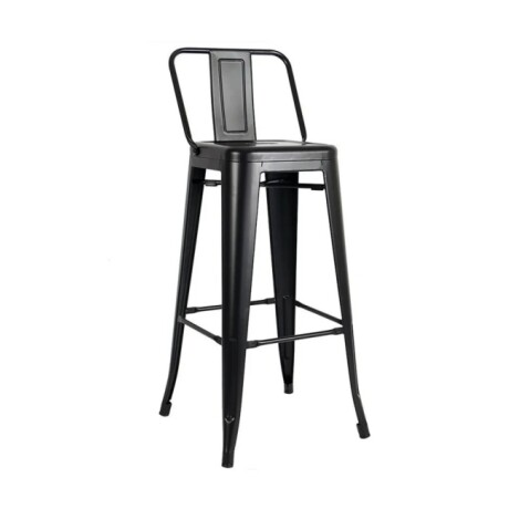 Taburete Tolix Con Respaldo Blanca Taburete Tolix Con Respaldo Blanca