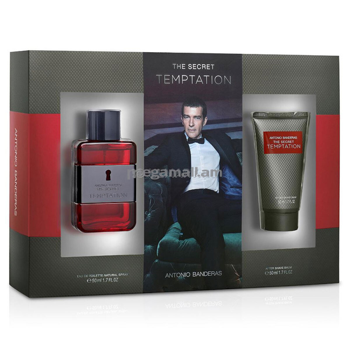 Set para Hombre Antonio Banderas Perfume The Secret Temptation EDT 50 ml + After Shave Balsam 50 ml 