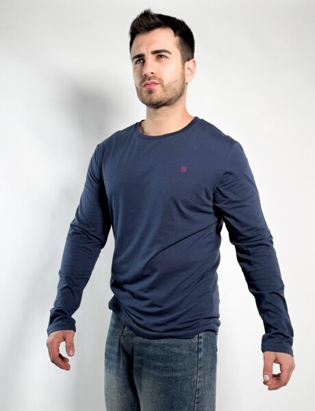 Remera M/Larga Barton Azul
