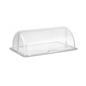 Cúpula rebatible GN 1/1 de policarbonato transparente | Gastroplast GFM11 Cúpula rebatible GN 1/1 de policarbonato transparente | Gastroplast GFM11