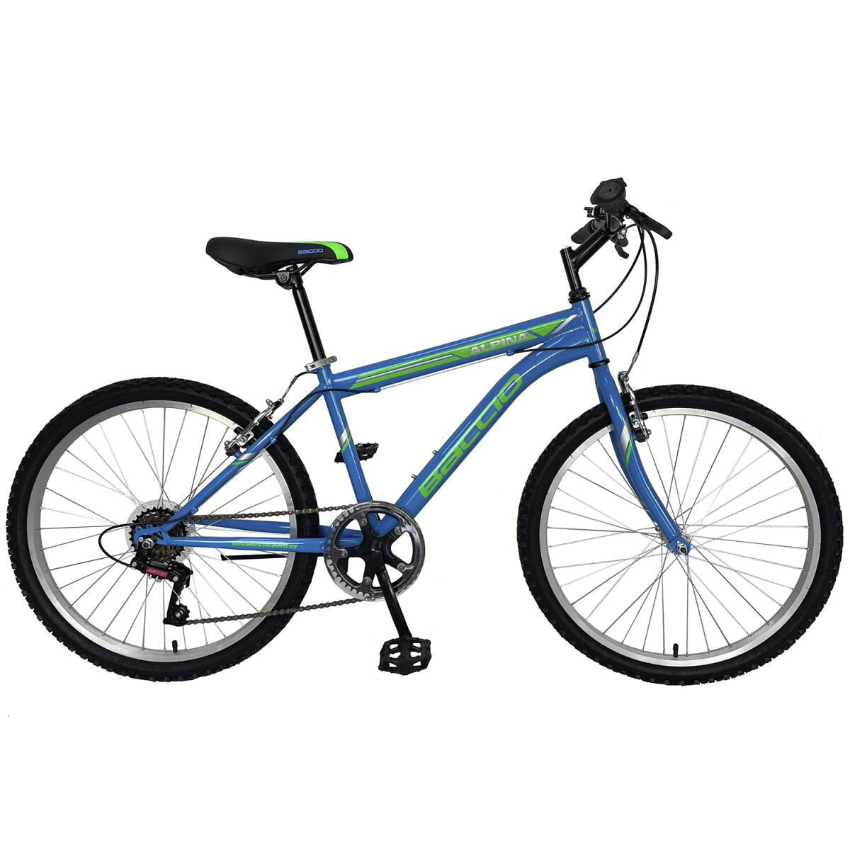 Bicicleta Baccio Alpina Man Montaña rodado 24 con 21 cambios - TURQUESA 
