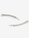 Horquillas con Accesorios Strass Set De Horquillas Con Strass - Plateado