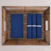 Set x4 Servilletas Azul