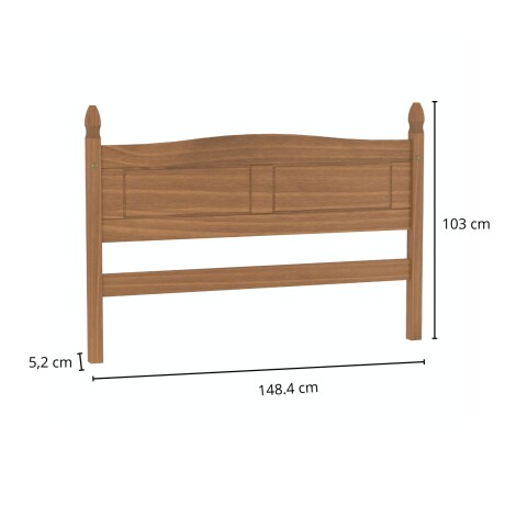 Respaldo Cama Lumax 2 plazas madera maciza Respaldo Cama Lumax 2 plazas madera maciza