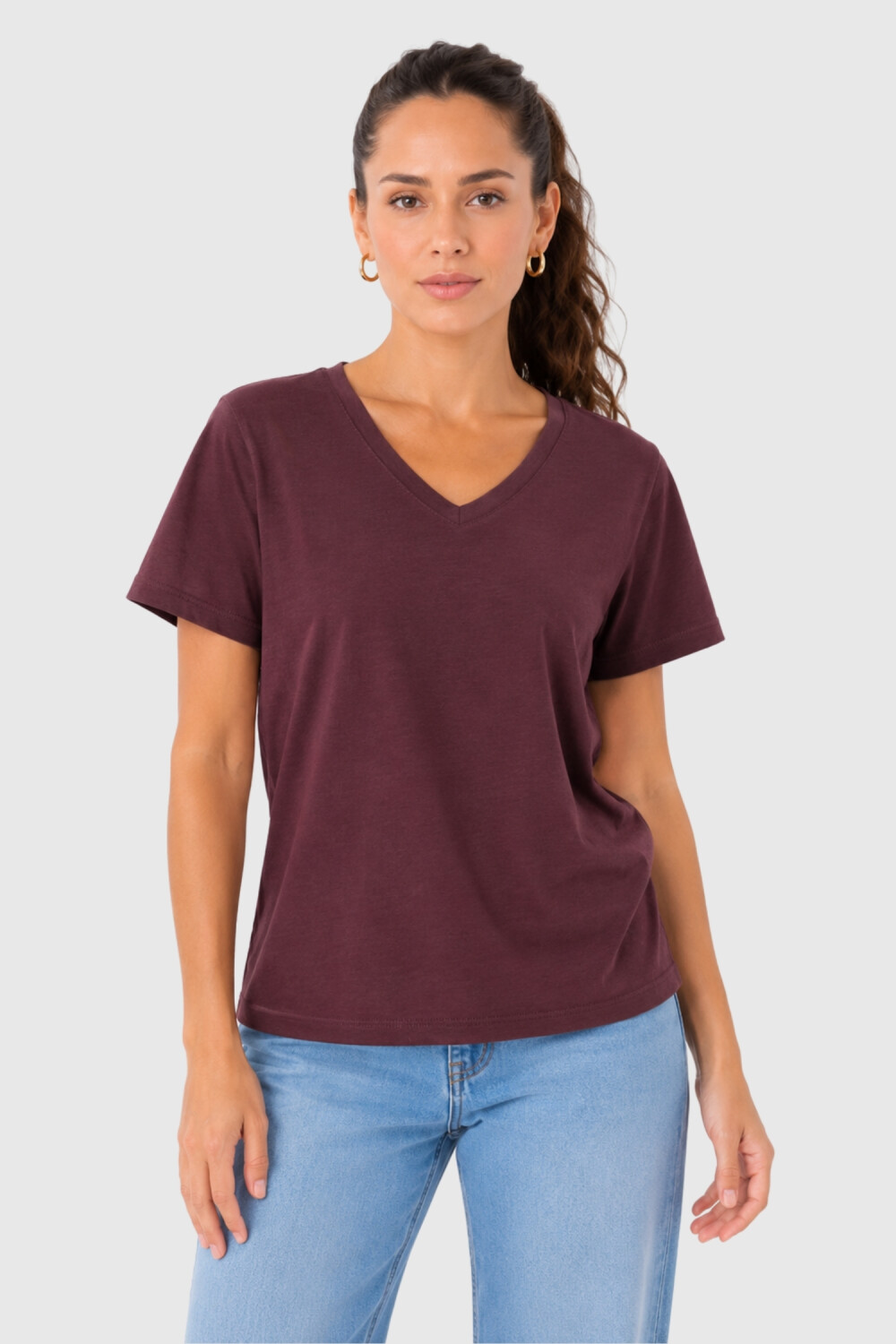 Remera Blumi Cereza Oscuro
