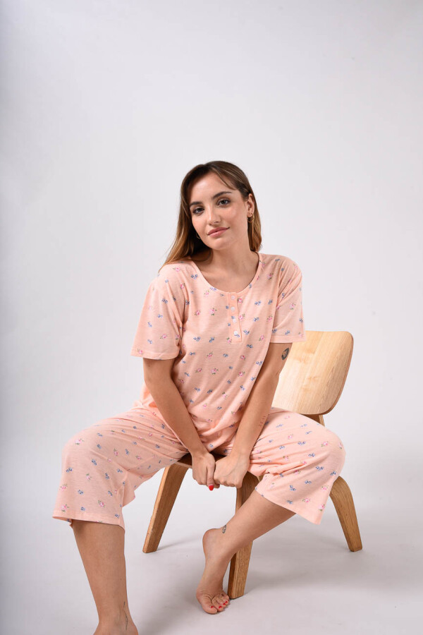 Pijama Capri Algodón Della Bella 1415953 Pijama Capri Algodón Della Bella 1415953