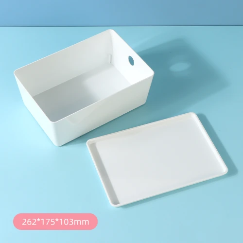 Caja De Almacenamiento Con Tapa G - Blanco Caja De Almacenamiento Con Tapa G - Blanco
