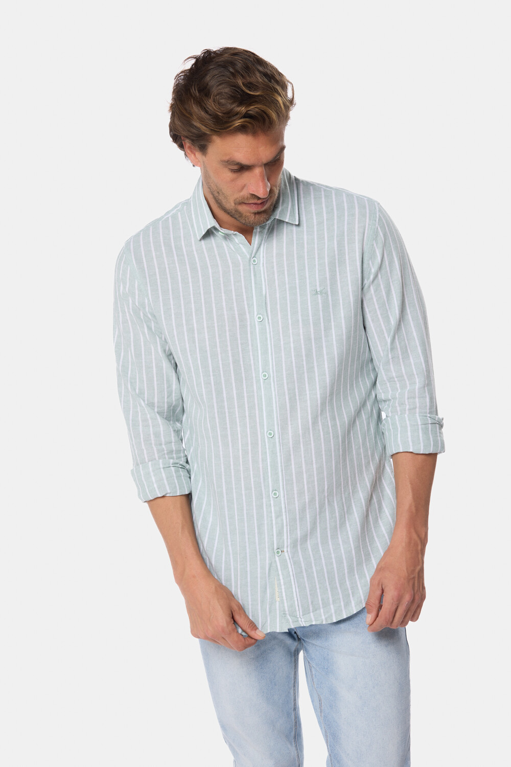 CAMISA DE LINO Verde