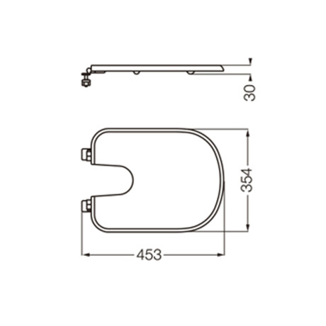 TAPA INODORO BARI MDF BLANCO BRILLO PARA BAÑO DE COLGAR 000