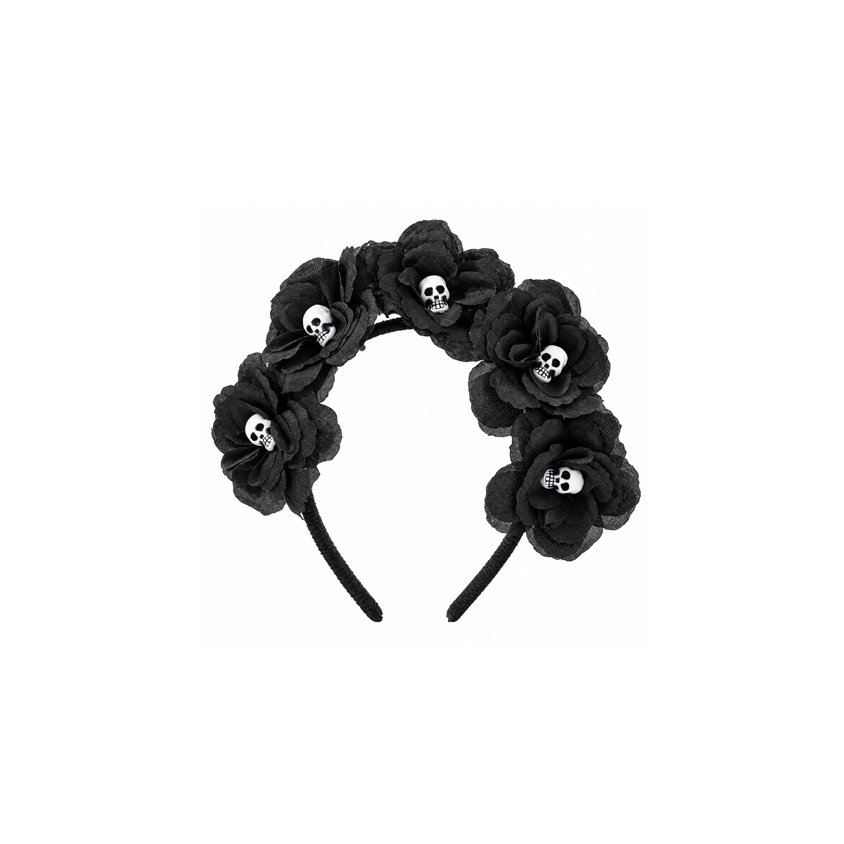 Vincha Halloween Calaveras - Negro 