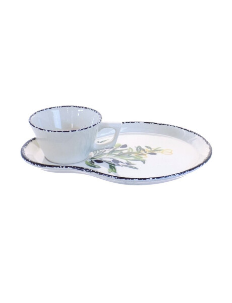PLATO CON TAZA 26.5x20.5CM OLIVAS PLATO CON TAZA 26.5x20.5CM OLIVAS