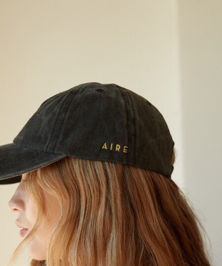 CAP SUN WASHED BLACK