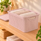 Caja simil ratán 15 lts ROSADO