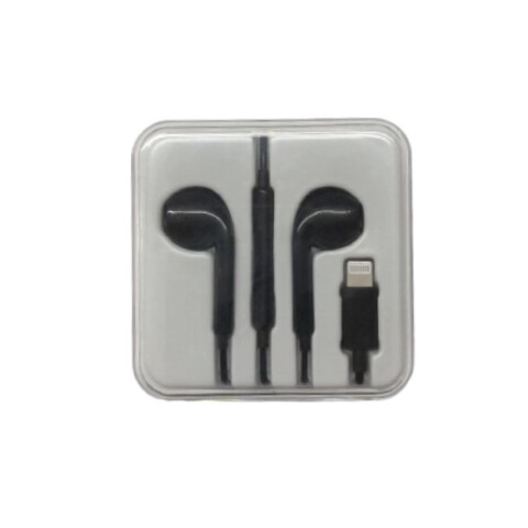 AURICULARES CON CABLE LIGHTNING - NEGRO AURICULARES CON CABLE LIGHTNING - NEGRO