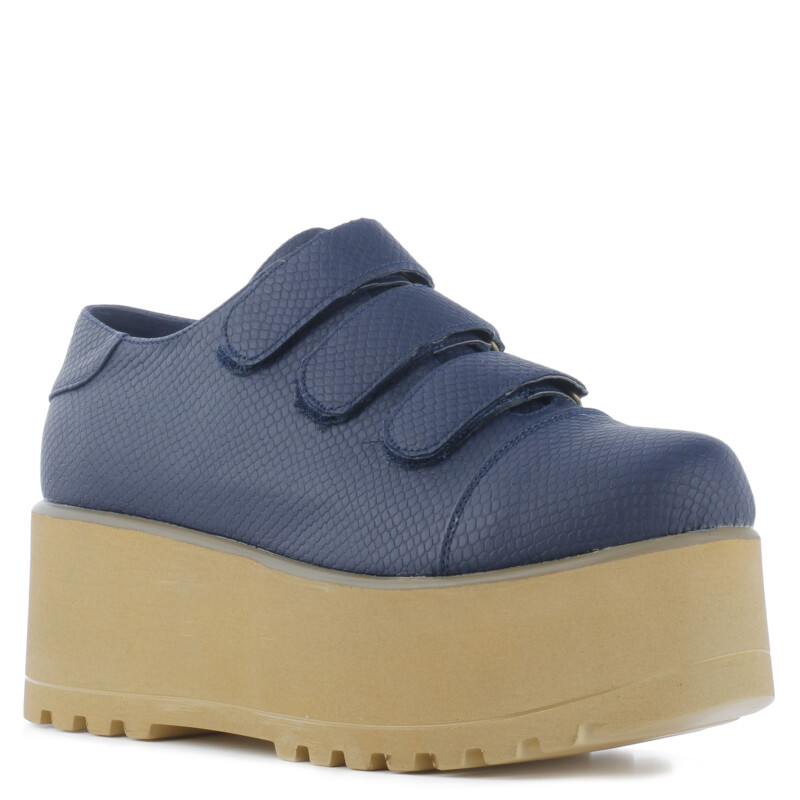 Zapato de Mujer Miss Carol Velcro Azul