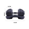 Mancuerna ajustable de 2.5 a 20kg Best Negro
