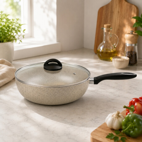 Sartén Wok 4.65 lt 28 cm BEIGE