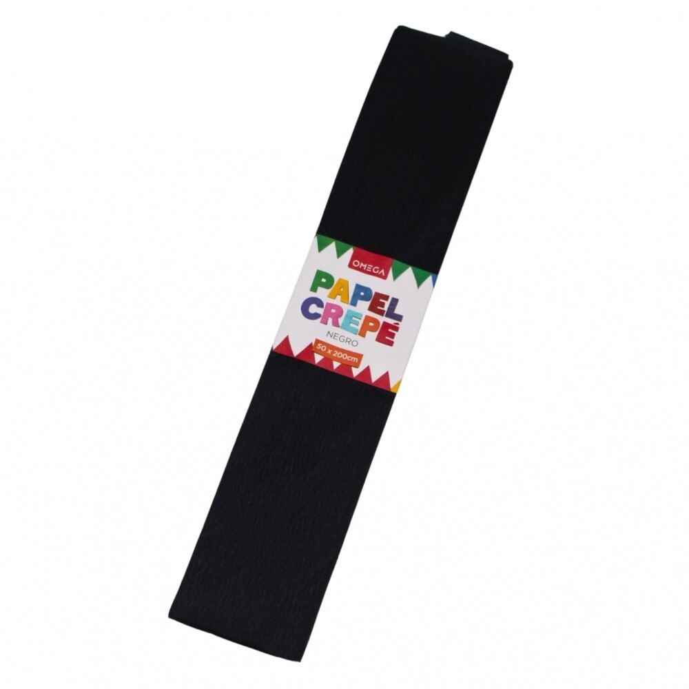 PAPEL CREPE 2MTS.X0.50 COLOR NEGRO