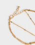 Pulseras Flexibles Pulsera Flexible Con Anillo Unido - Dorado