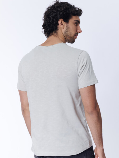 Remera slub Beige