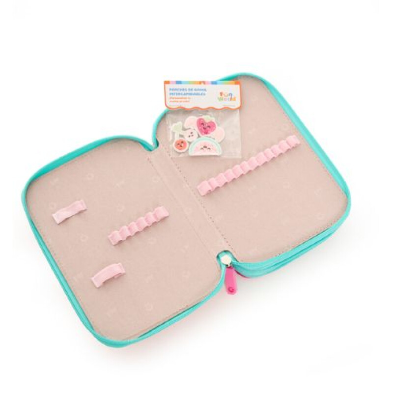 Cartuchera FRESH 3 pisos- FW Rosa