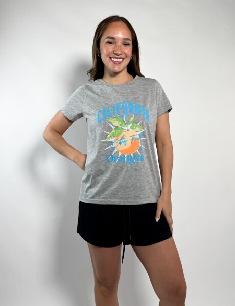 Remera de dama Cande Gris