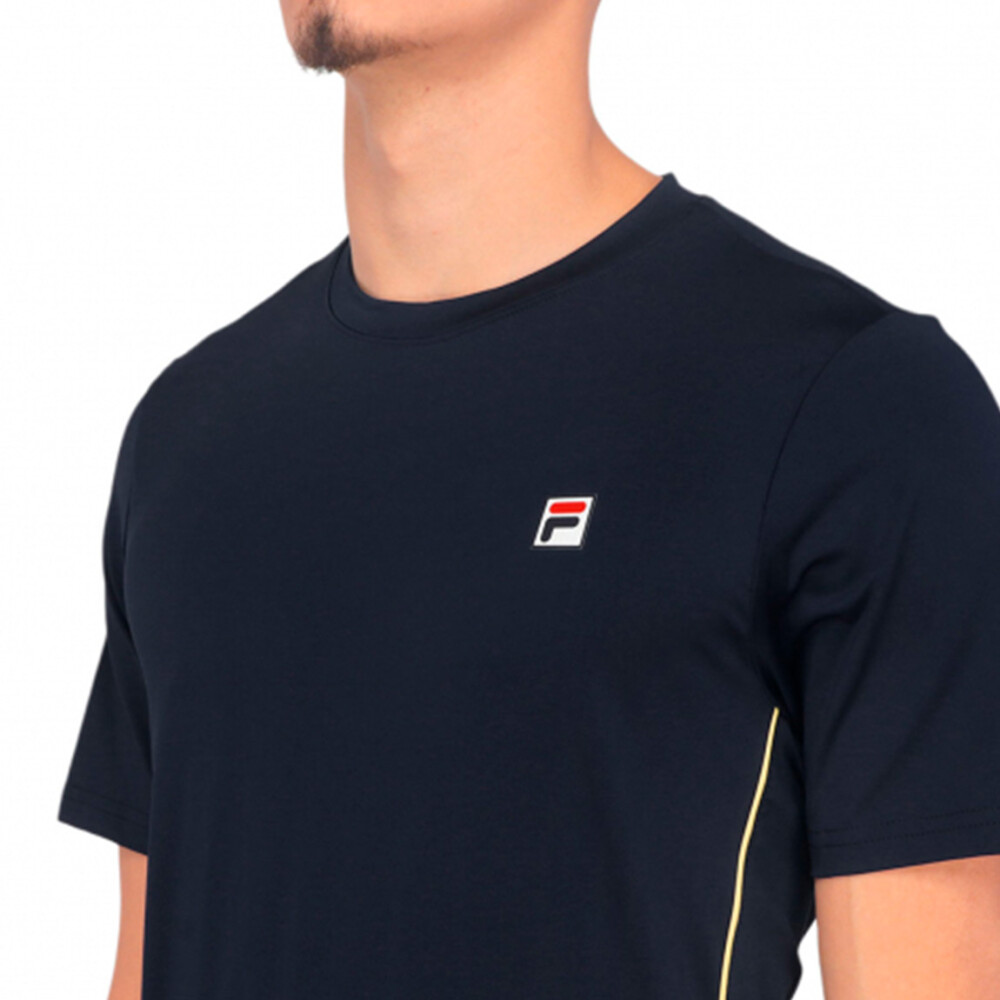 Fila remera manga corta match marino/amarillo Hombre Marino-Amarillo