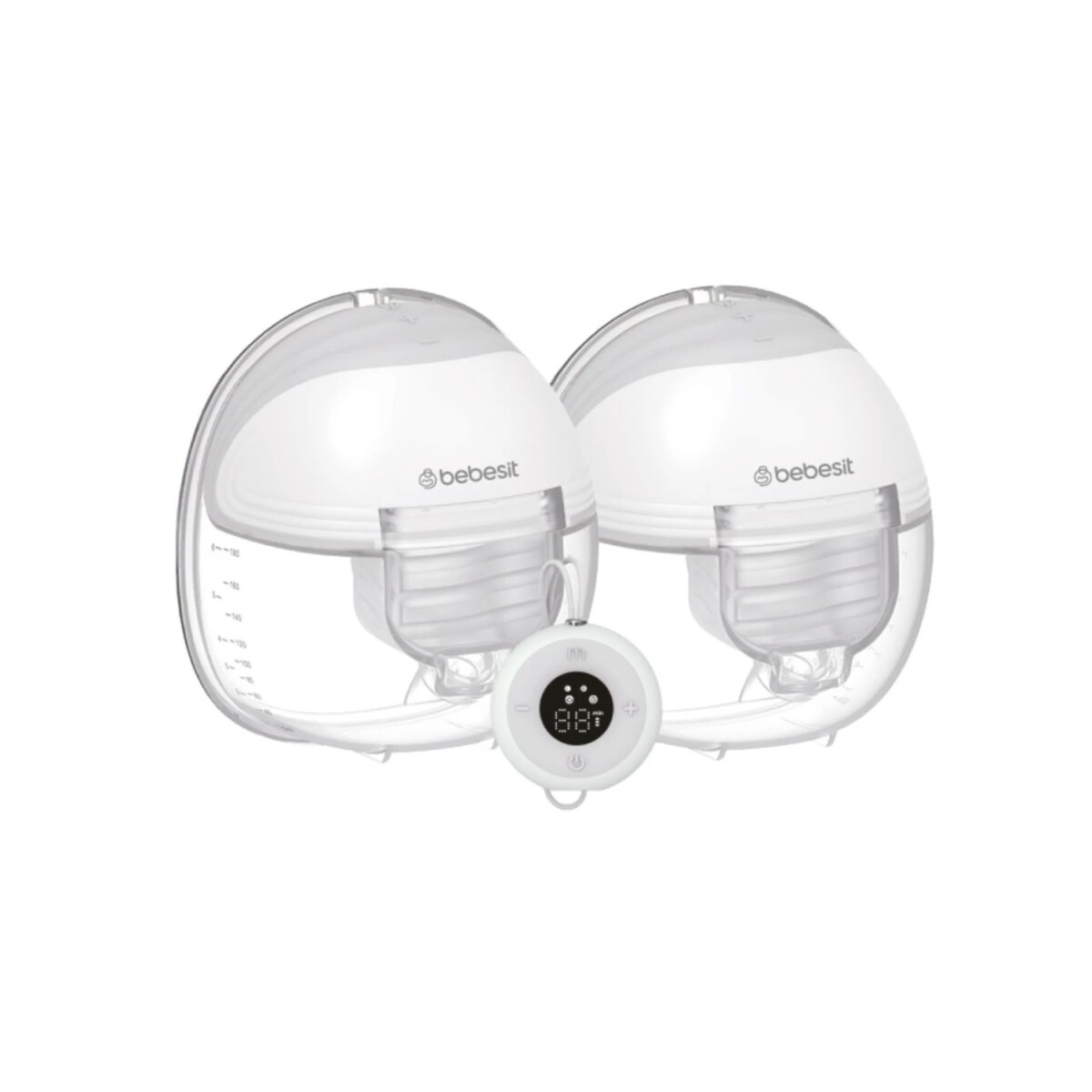 Set 2 Extractores de Leche Bebesit Portatil con control remoto 