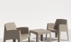 Set de Jardín Mesa + 2 sillas - Magna Master Marrón