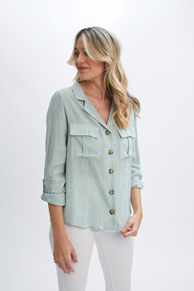 Camisa Aqua Verde Agua