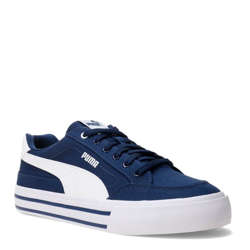 Championes de Hombre Puma Court Classic Vulc Azul - Blanco