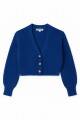 Cardigan con manga balloon AZUL