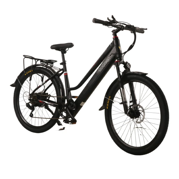 Bicicleta Electrica Gogreen City Rod 27.5 250W 36V Shimano Variante Color Negro
