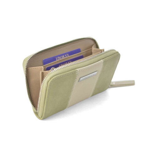 Billetera dedalera Cilantro y Piel