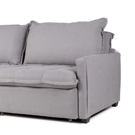 Sofá Cama Oliver - Tela Microfibra 12074 (Ceniza)