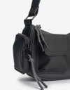 City Engomado Cartera Formato Baguette Rue Du Voyage - Negro