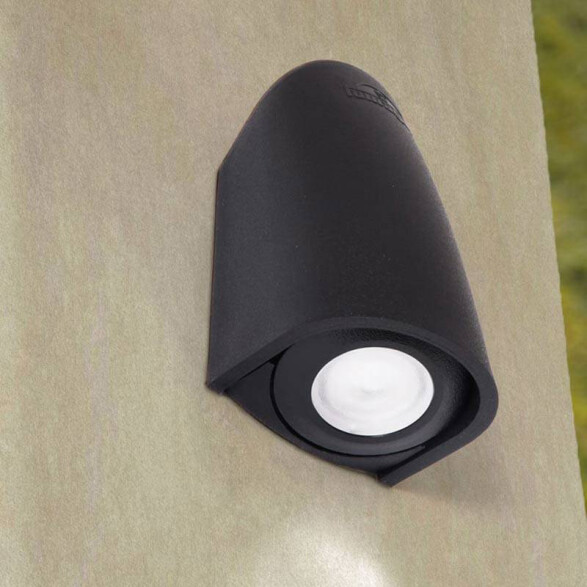 Aplique LED cilíndrico negro IP67 G9 inc. MAMETE FL0966