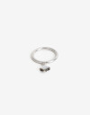 Anillos Chicos Perlas Anillo Nácar. - Plateado Rodio