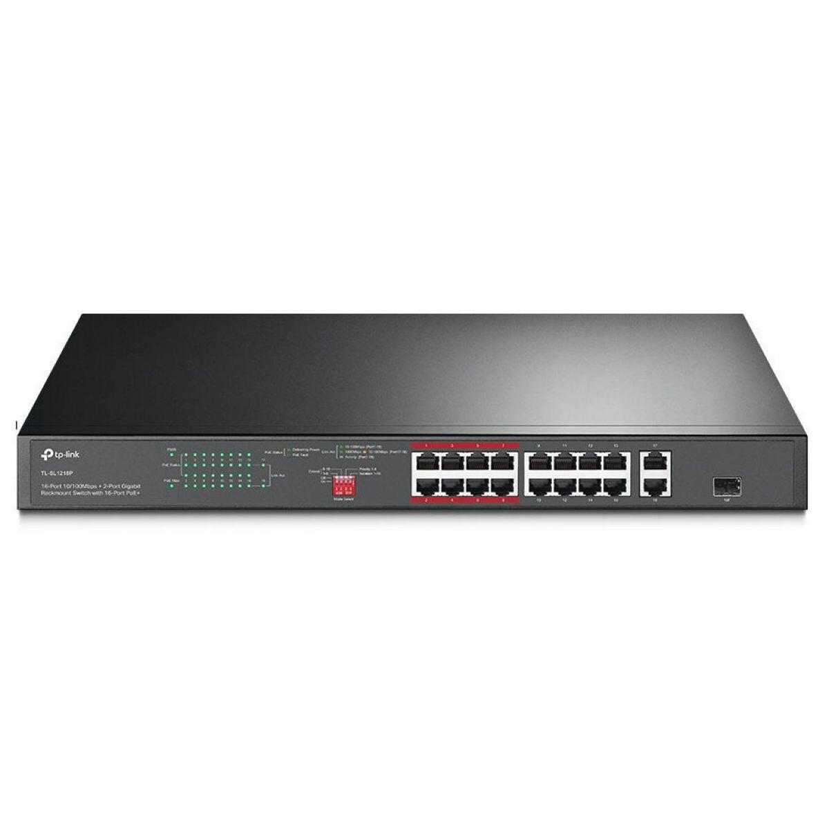 Switch Tp-link SL1218P 16PT 10/100 Poe+ 1SFP 