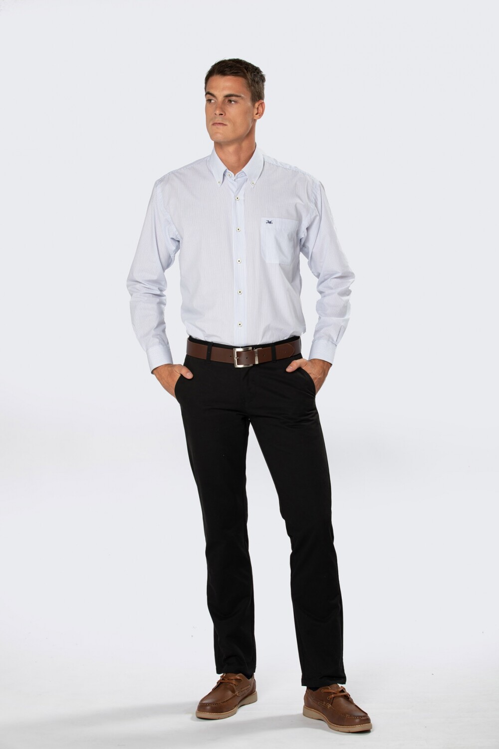 PANTALÓN CLÁSICO GABARDINA Negro