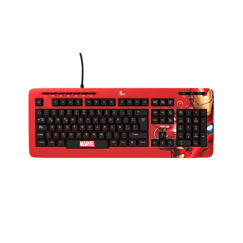 Teclado USB Xtech Xtk-M401Im Iron Man Espara /Multimedia Teclado USB Xtech Xtk-M401Im Iron Man Espara /Multimedia