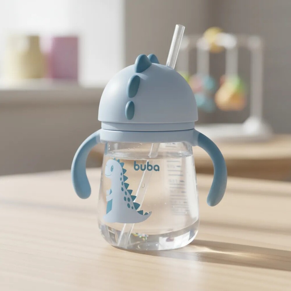Vaso BUBA anticolico sorbito DINO dino celeste clasico
