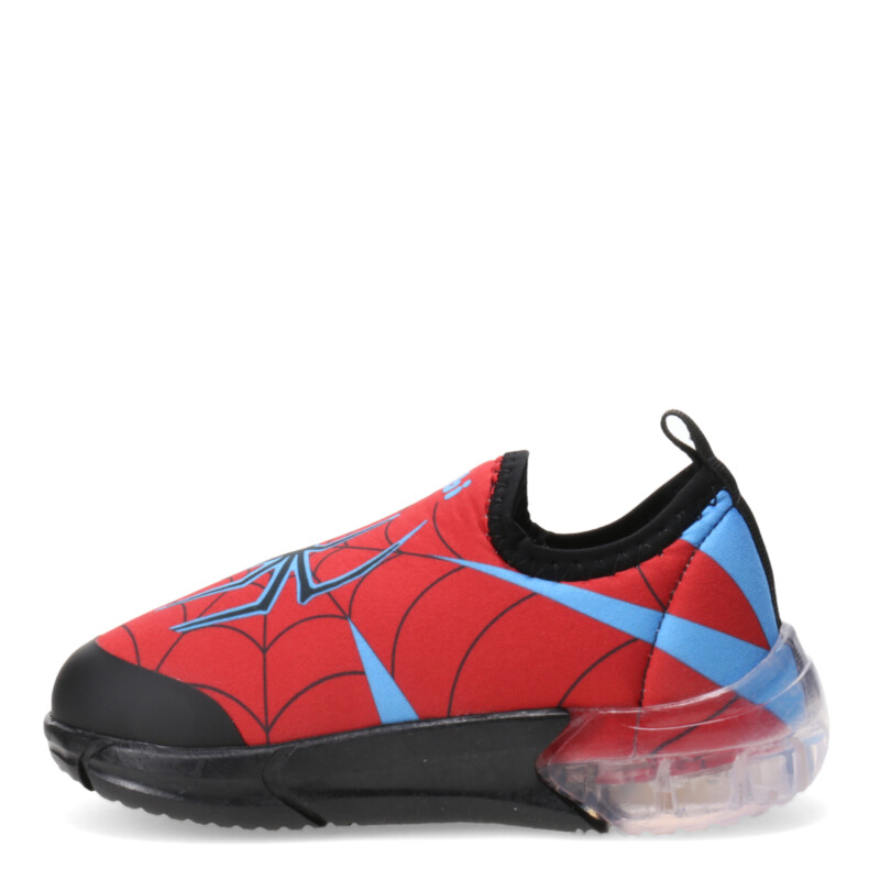 Championes de Niños Bibi Space Wave 3.0 SPIDERMAN Luces Negro - Rojo