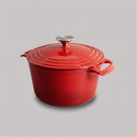 Cacerola Roja Volf Esmaltada 22cm Haoke Cacerola Roja Volf Esmaltada 22cm Haoke