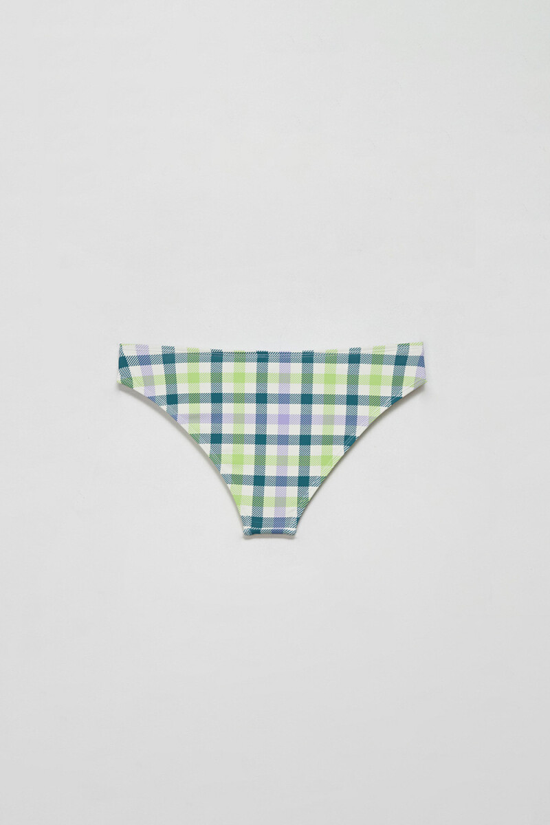 Bombacha bikini Estampado- Cuadros